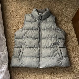 Old Navy Gray Puffer Vest